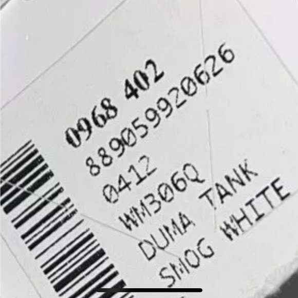 All saints duma smog white pleated asymmetrical cotton blend tank Sz xs - Picture 5 of 5